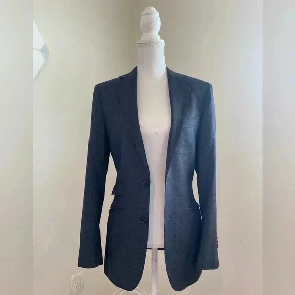 Suitsupply Pure Wool Sienna Dark Gray Birdseye Suit Jacket Size 44 Vitale B. - Picture 3 of 14